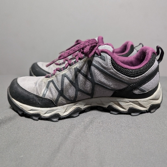 Columbia Peakfreak Outdry Purple and Gray Athletic Shoes size 7 - Picture 4 of 11